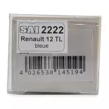 Voiture Renault 12 TL livrée bleue - SAI 2222 BREKINA 14519 - HO : 1/87