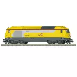 Locomotive diesel BB 67400 "infra" - MiniTrix 16707 - N 1/160 - SNCF - EP VI - 2R - DCC Son