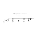 Rail courbe de commande à distance ballasté - Marklin 24294 - HO 1/87 - Code 83 - Voie C