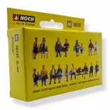 Pack XL | 18 seated figures Noch 16131 - HO 1/87