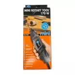 Kit perceuse 170 W, 3 pinces, 1 écrou et 1 clé PG Mini M9700