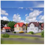 Pack de 3 maisons miniatures - Kibri 36827 - Z 1/220