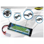 Batterie NiMH 7,2V 2500mAh Race avec connecteur Tamiya - CARSON 500608222