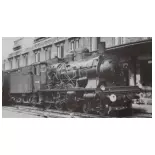 Locomotora de vapor 1-230 B N°827 - Fulgurex 2280/6S - HO 1/87 - SNCF - Ep III - 2R