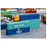 40' Container - Faller 182151 - HO : 1/87 - EP IV - P&O