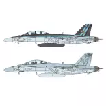 Avion F/A-18F Super Hornet Spec.Colors - ITALERI I2823 - 1/48 - 1980