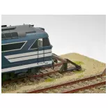 HEURTOIR MÉTALLIQUE LED - BOIS MODELISME 113002 - HO 1/87