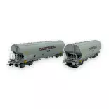 Coffret 2 wagons "Transcéréales NACCO" & "TMF"- Jouef HJ6270 - HO 1/87 - SNCF - Ep IV