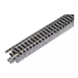 10 rails droits traverses béton - Kato K20-005-L - N/160 - 248 mm