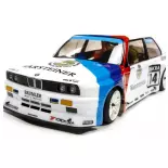 Carrosserie BMW M3 E30 transparente + châssis + stickers + supports - FG Modellsport 08058L - 1/5