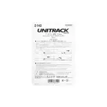 2 rails de dételage droit Unitrack (S123U) 123mm - Kato 2-143 - HO 1/87