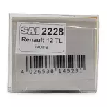 Auto Renault 12 TL in livrea beige SAI 2228 - HO : 1/87 -