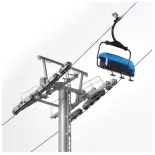 Cable car circuit with 8 modern chairlifts Brawa 6346 - HO 1/87