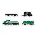 Set de départ G1206 & wagons marchandises - Piko 97946 - HO 1/87 - SNCF - EP V / VI