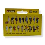 Pack XL 18 Figuritas "Voyageurs" NOCH 16106 - HO 1/87th