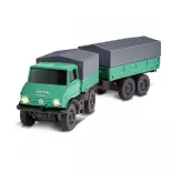 Mercedes-Benz Unimog U406 Forestier avec remorque 2.4G 100% RTR - Carson 500504165 - HO 1/87