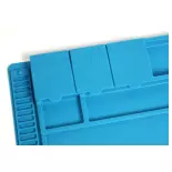 Tapis Silicone Aimanté pour Soudure | T2M T422592 | Bleu | 455 x 305 mm
