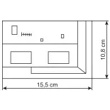 Boulangerie Lang avec intérieur et éclairage LED, kit fonctionnel - Vollmer 43633 - HO 1/87