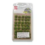 Kit de 40 Touffes d'herbe de printemps avec pierres - Busch 3551 - HO 1/87