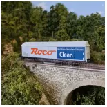 Wagon nettoyeurs de rails Roco 46400 - HO : 1/87 - Roco Clean
