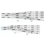 Deviatoio lungo a sinistra Wl10 R 1946 mm 10° - ROCO 42488 - HO 1/87 - Codice 83