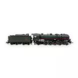 Locomotive à vapeur 141.R.1244 - Trix 25141 - HO 1/87 - SNCF - Ep VI - Digital sound fumigène - 2R