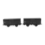 Set 2 wagons primeurs ex-10T Type 3 REE Modèles WB747 - HO 1/87 - SNCF - EP III