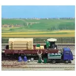Chargement pour wagon de marchandises - Busch 1132 - HO 1/87