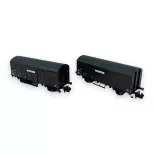 Coffret de 2 wagons couverts Kv "Provence Express" - Arnold HN6571 - N 1/160 - SNCF - Ep III - 2R