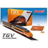 TGV SUD est Jouef HJ2412 Set van 4 elementen "Record du Monde 1981" - HO 1/87 - SNCF - EP IV