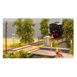 Level crossing" decoration set, Lasercut NOCH 66811 - HO 1/87