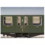 Voiture voyageur 2nd classe verte B4ym(b)-51 TRIX 23166 - DB - HO 1/87 - EP III