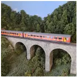 Set 3 Voitures VTU Languedoc Roussillon Carmillon - LS MODELS 40313 - HO SNCF - EP VI