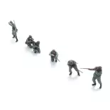 L'infanterie de la Wehrmacht sous le feu - 6 personnages - ARTITEC 5720006 - 1/72  