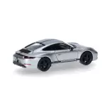 Porsche 911 (991) Carrera 4 S, argent - Herpa 430418 - HO 1/87