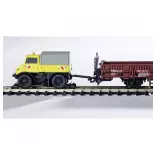 Mercedes-Benz Unimog U406 Véhicules rail-route 100% RTR - Carson 500504146 - HO 1/87