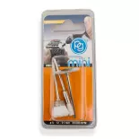 Set 3 brosses en nylon - PG Mini 4170 - Diamètres 5, 12 et 21mm 