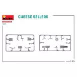 Vendeurs de fromages avec chariot - Carson 550038076 - 1/35