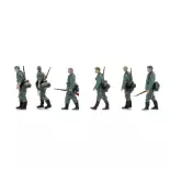 Infanterie de la Wehrmacht marchant - 6 personnages - ARTITEC 5720003 - 1/72 