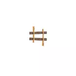 Rail courbe LGB 11040 - G : 1/22.5 - R1 7.5° - Code 332 - Écartement 45 mm