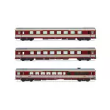 Set di 3 carrozze Gran Confort TEE "Le Kléber" - Jouef HJ4191 - SNCF - EP IV - 2R