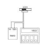 Rail Dételage G 1/2 Traverses bois - 115mm - ROCO 42419  - HO 1/87 - Code 83