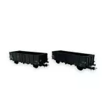 Set de 2 wagons tombereaux "Villach" - R37-HOP43003C - HO 1/87 - SNCF - Ep III - 2R