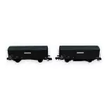 Set of 2 Kv "Provence Express" boxcars - Arnold HN6571 - N 1/160 - SNCF - Ep III - 2R