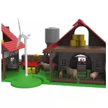 Ferme avec animaux, étables, silos, foin - Märklin my world 72212 - HO 1/87