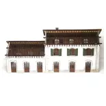 GARE PLM AVEC EXTENSION BOIS MODÉLISME 101001 - HO 1/87 - SNCF - 332 PIÈCES