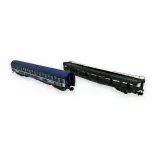 Set wagon porte auto DEV66 & voiture T2 TEN/Railtour - Arnold HNS4382 - N 1/160 - Ep IV - 2R