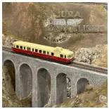 Tren Diesel X 3800 Picasso - Jouef HJ2617 - SNCF - HO 1/87 - 2R - EP III - Analógico