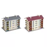 Ensemble de 2 immeubles habitables Faller 232304 - N : 1/160 - EP III