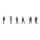 Prisonniers de guerre de la Wehrmacht & gardes para britanniques - 6 personnages - ARTITEC 5720008 - 1/72